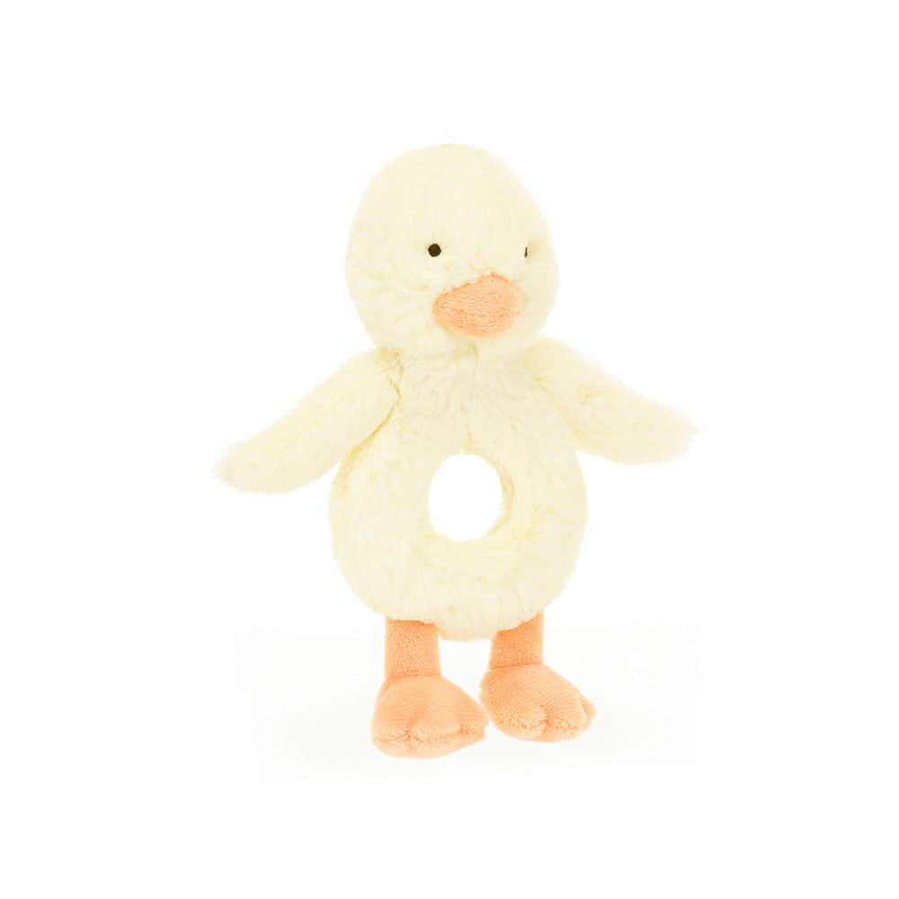 Bashful Duckling Ring Rattle | Jellycat