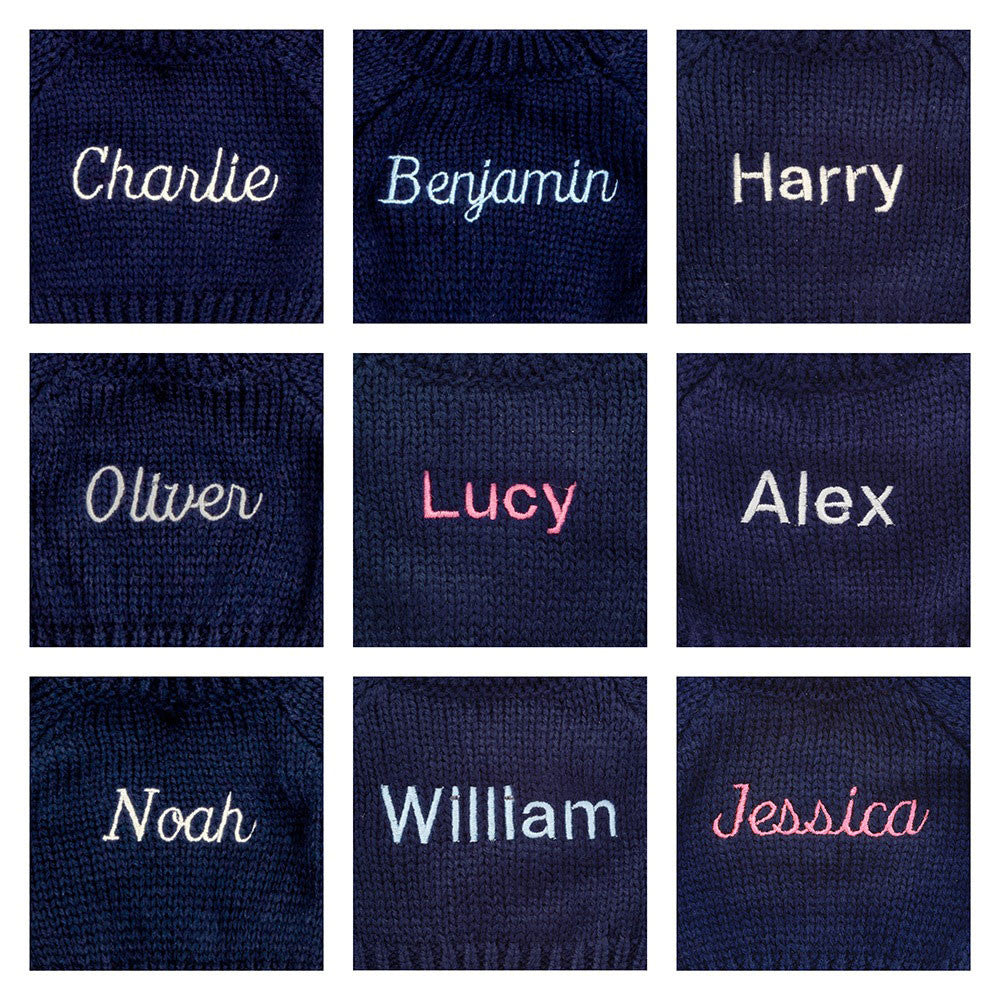 Bashful Lion with Personalized Navy Jumper | Jellycat
