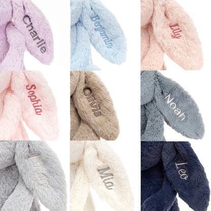 Personalized Bashful Tulip Pink Bunny Medium | Jellycat