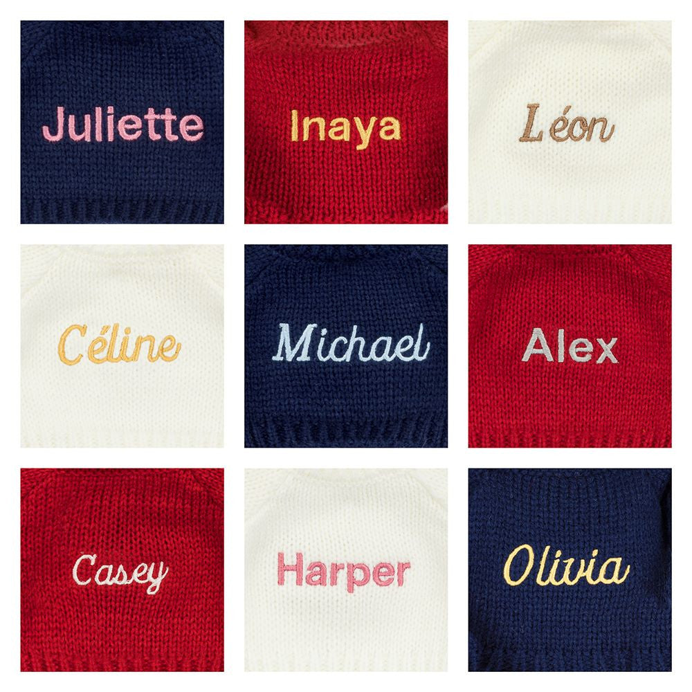 Zodihop Luxe Bunny with Personalized Navy Jumper | Jellycat